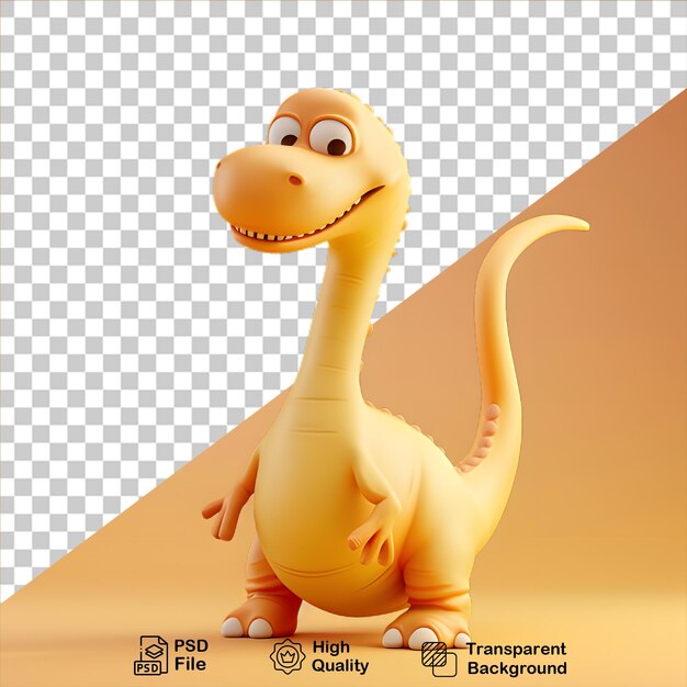 Cute dinosaur isolated on transparent background include png file