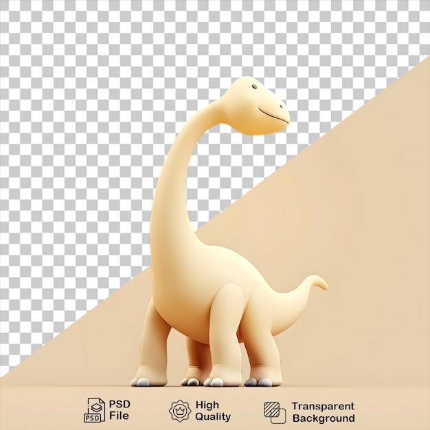 PSD dinosauro carino isolato su uno sfondo trasparente include file png