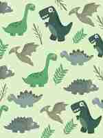 PSD cute dinosaurs wallpaper