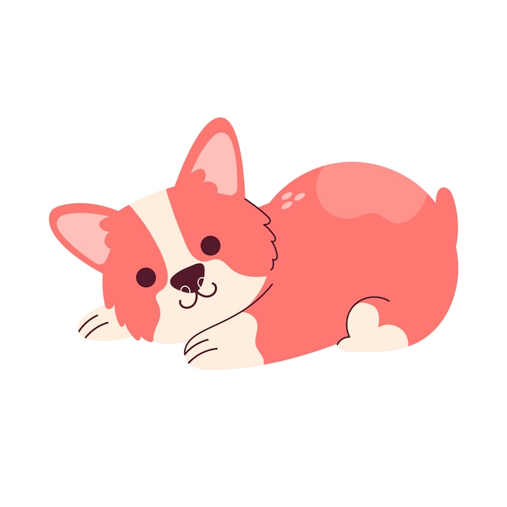 PSD 分離されたかわいい犬