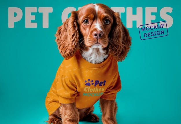 cute dog wearing clothes