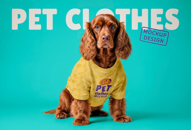 cute dog wearing clothes