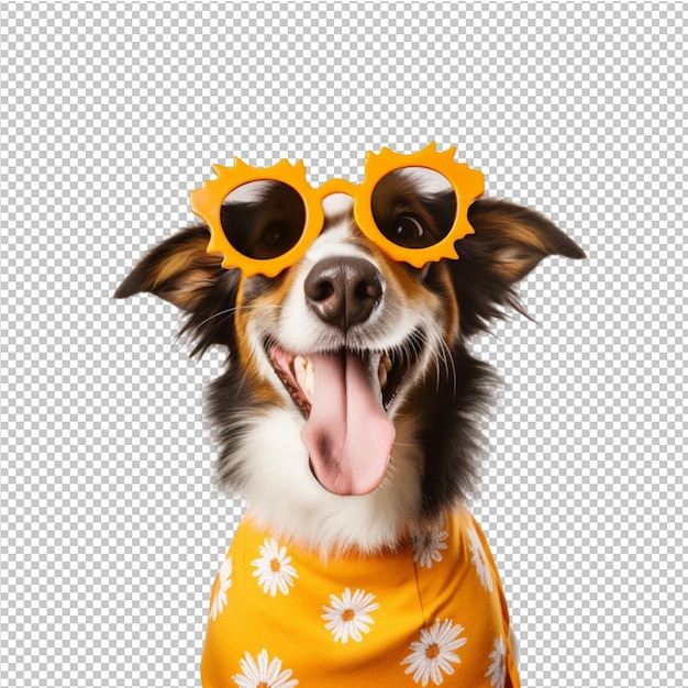 Милая собака в солнцезащитных очках
