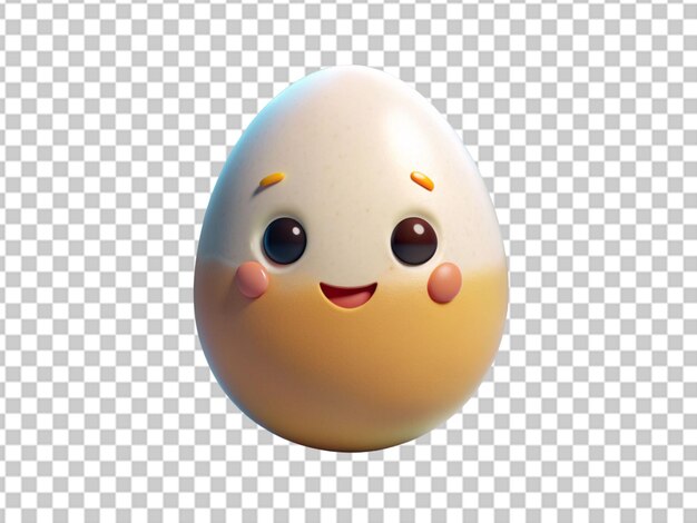 PSD cute egg character a high quality illustration