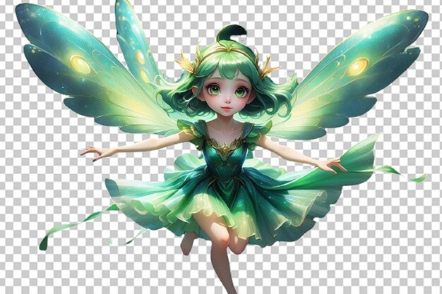 PSD cute elemental alien fairy big eyes