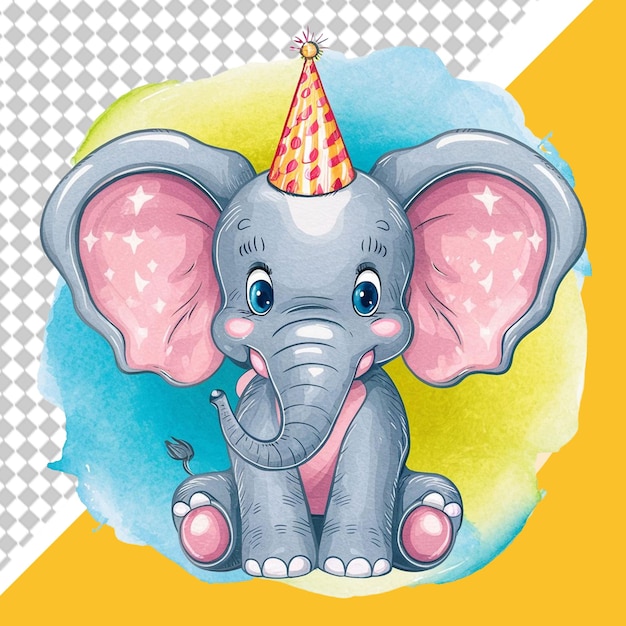 cute elephant png illustration