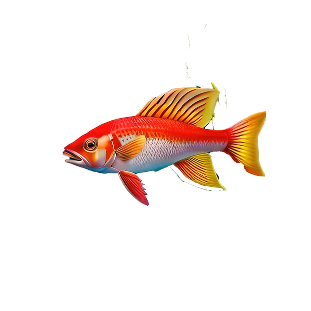 Cute fish icon vector