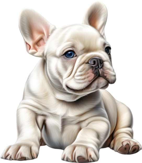 A cute french bulldog puppy clipart