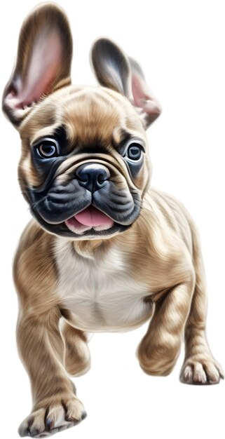 PSD a cute french bulldog puppy clipart