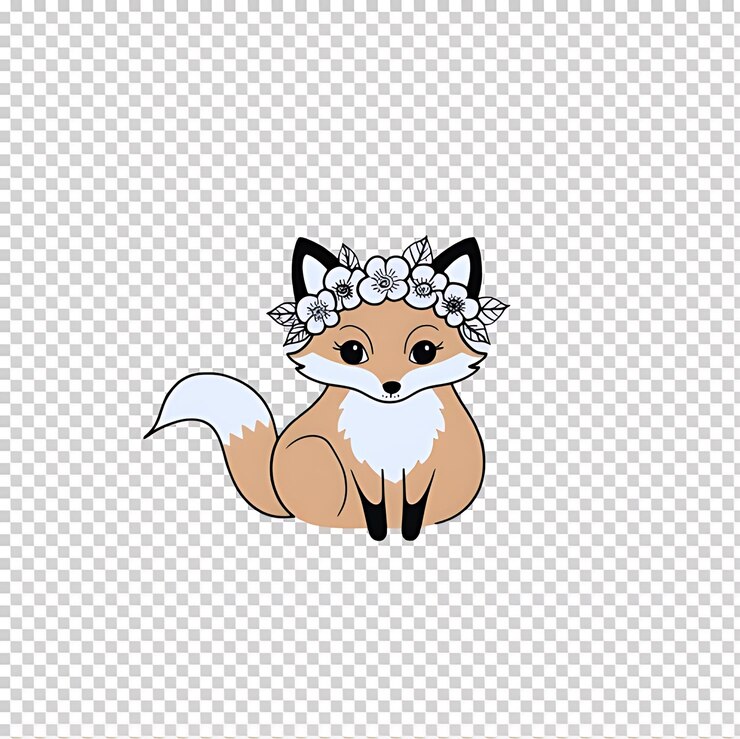 PSD cute funny png stiker design
