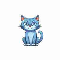 PSD cute and funy cat vecter image