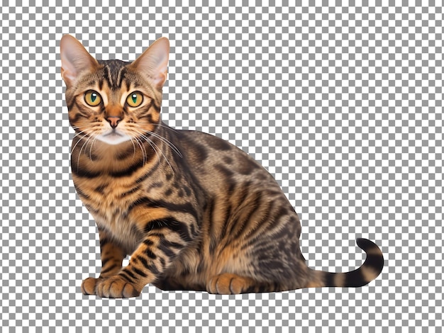 PSD cute german rex cat breed isolated on a transparent background