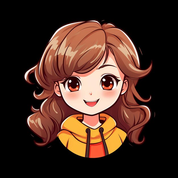 Cute girl art illustrations for stickers tshirt design poster etc