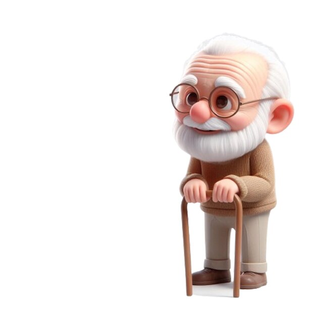 PSD cute grandfather