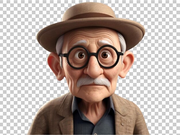 cute grandparent cartoon character