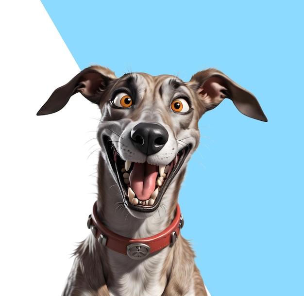 PSD cute greyhound dog