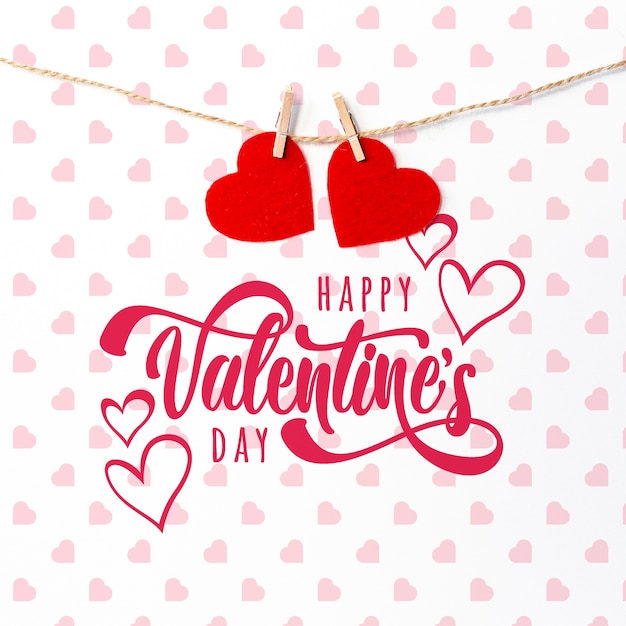 PSD cute happy valentines day lettering