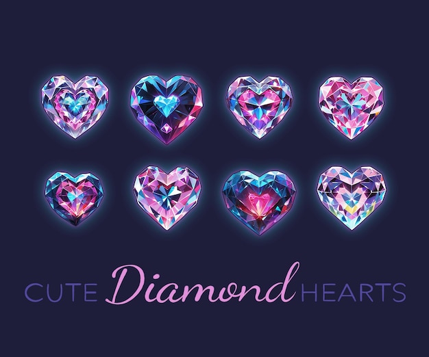 PSD cute hearts