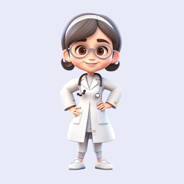 Cute illustration of doctor profession