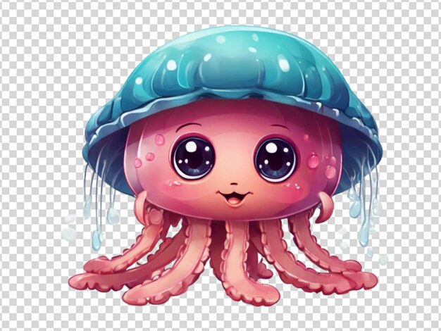 PSD a cute jellyfish png