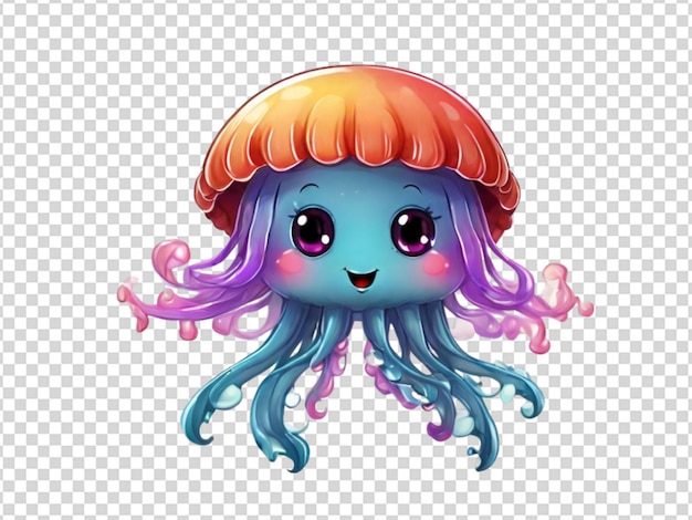 PSD a cute jellyfish png