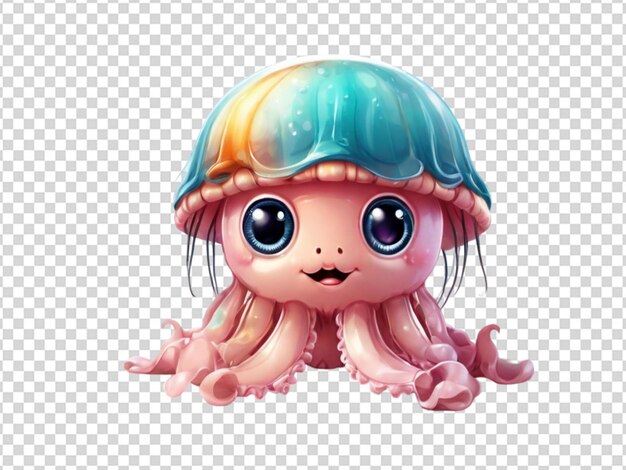 PSD a cute jellyfish png