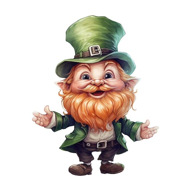 PSD cute leprechaun