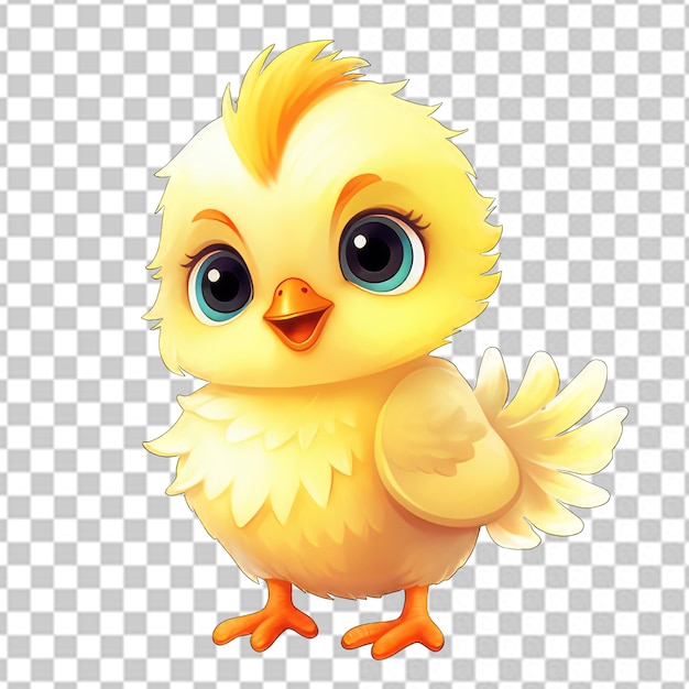 PSD piccolo pollo carino clipart png