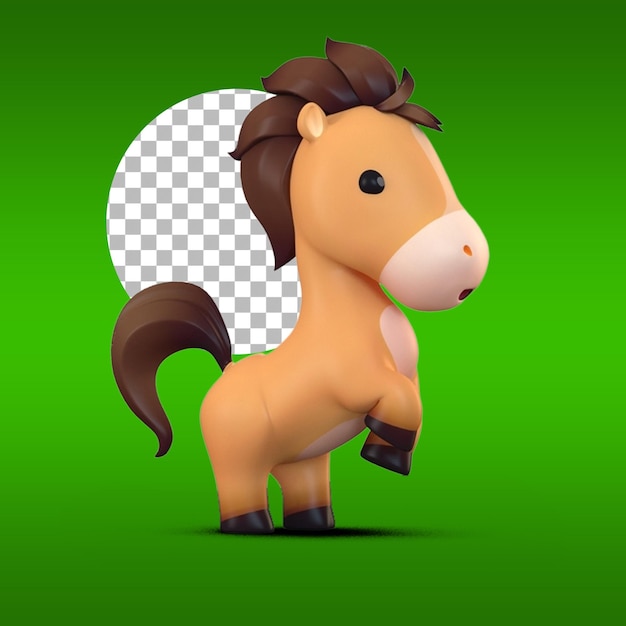 Cute little horse toy for kids suitable for element design