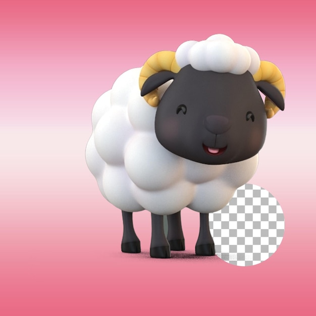 Cute little sheep toy for kids suitable for element design