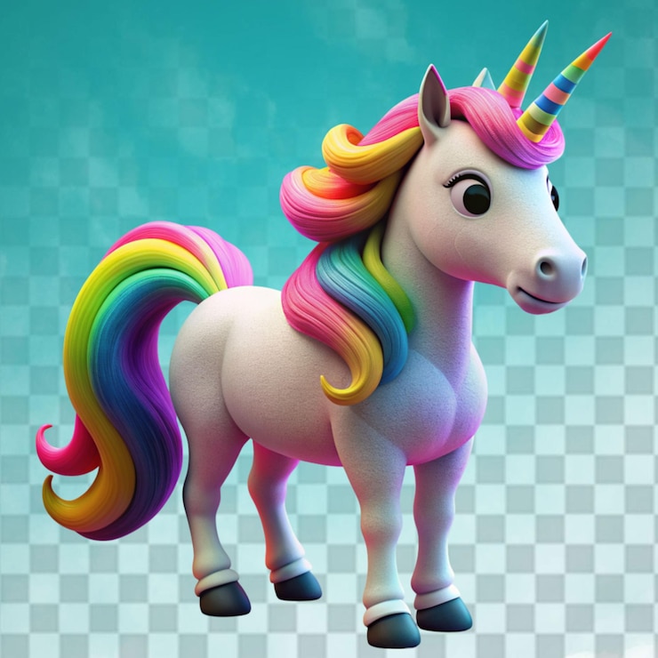 PSD cute little unicorn