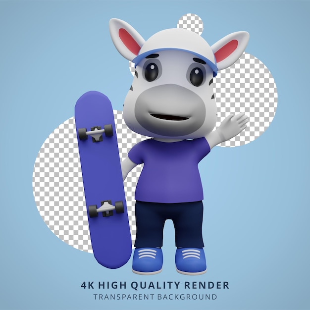 PSD cute mascot 3d animal cartoon character