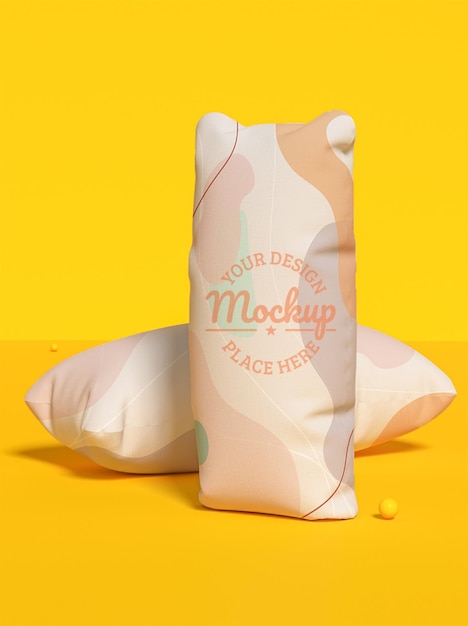 PSD cute mini pillow mockup