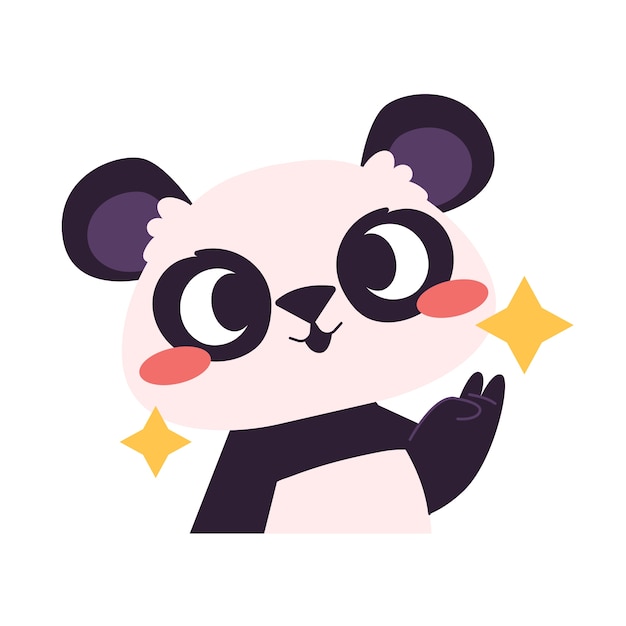 PSD cute panda bear