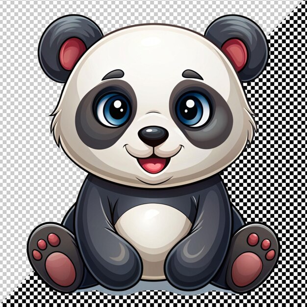 Premium PSD | Cute panda vector vector on transparent background