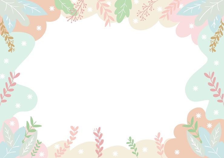 PSD かわいいパステルボーダー
