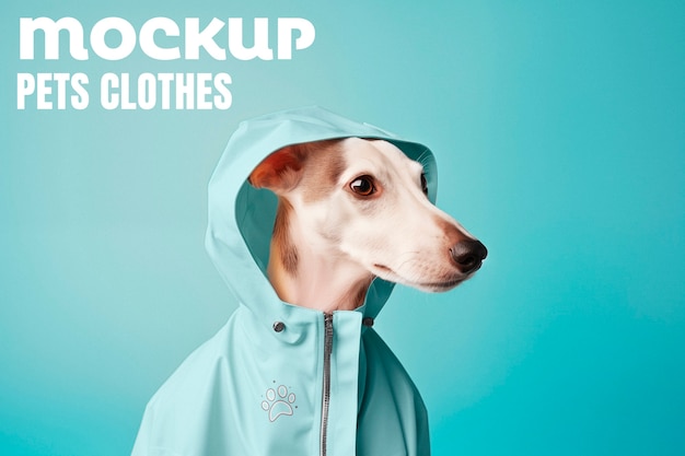 PSD cute pet clothes mockup