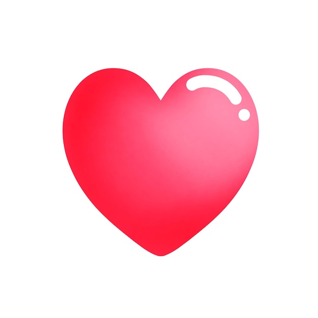 PSD cute pink heart