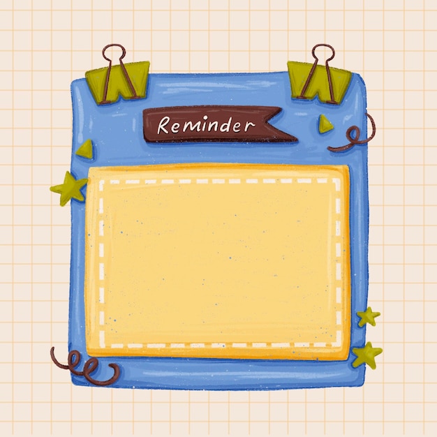 Cute And Playful Blank Reminder School Paper Bullet Journal Planner Decorative