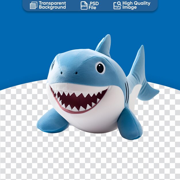 PSD cute plush shark soft toy