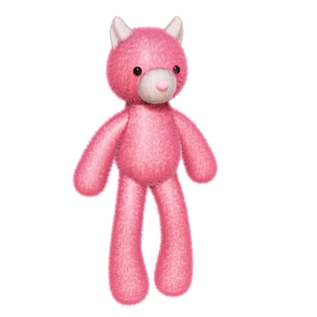 PSD carina illustrazione 3d di giocattoli di peluche