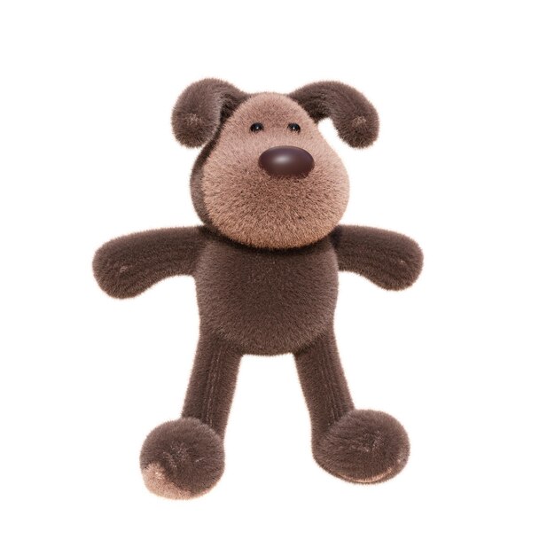 PSD cute plush toy 3d illustration