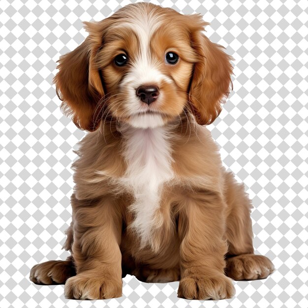 PSD cute puppy isolated on transparent background png file format