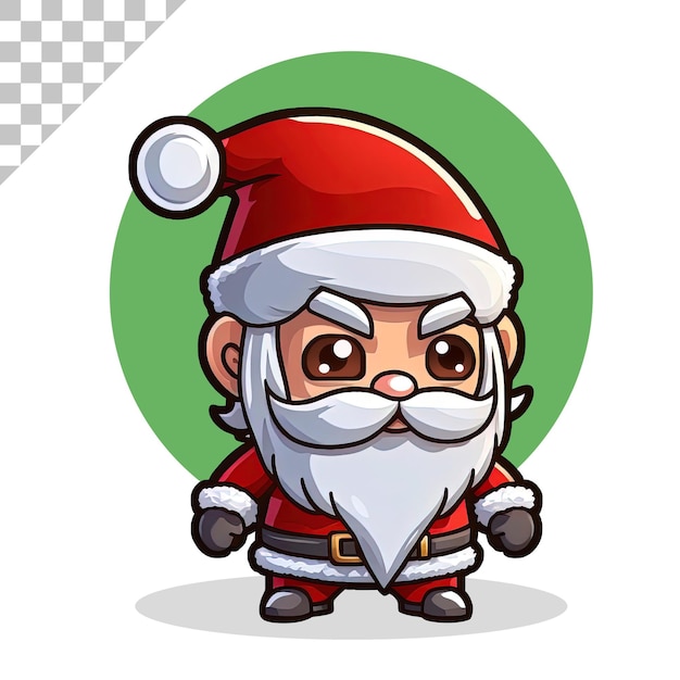 PSD 3d rendering di un babbo natale sveglio charicature