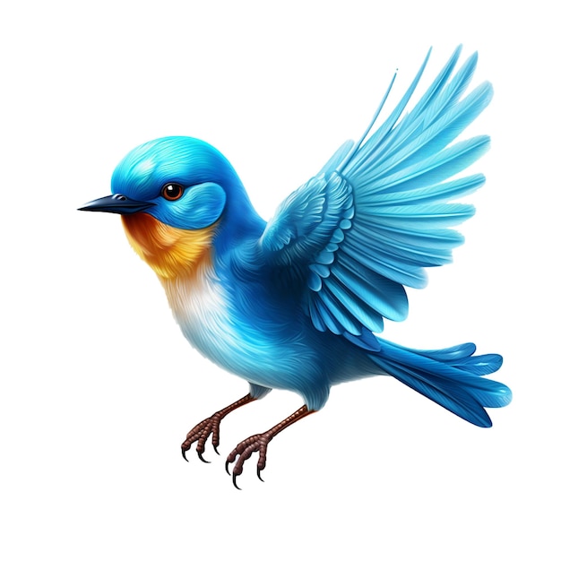 PSD cute sparrow bird vector icon image