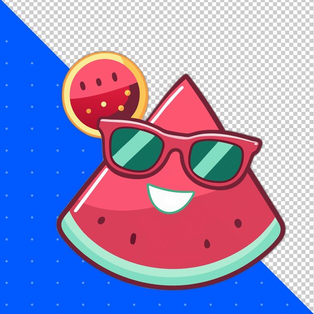 カッコいい夏のステッカー PNG 透明の背景