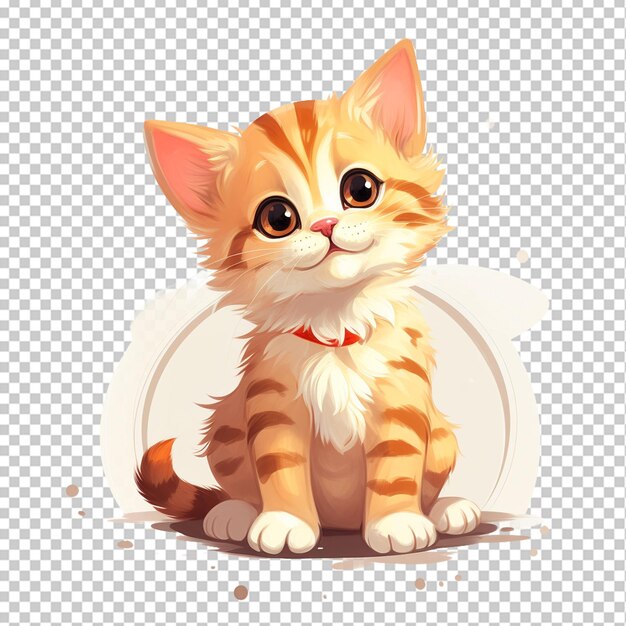 PSD cute sweet cat png