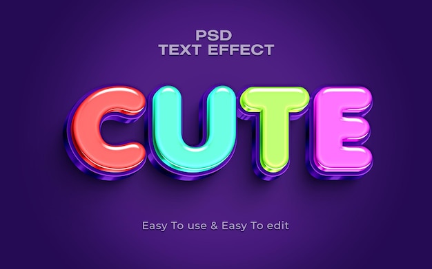 Cute Text Style Effect