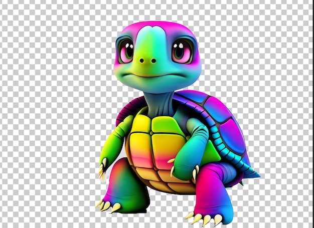 Cute turtle isolato png