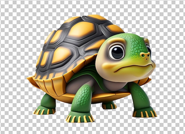 PSD cute turtle isolato png